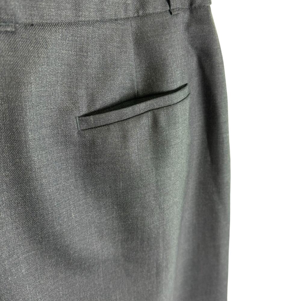 L.L. Bean 100% Wool Dark Gray Classic Fit Straight Above Knee Lined Skirt Size 6 - Picture 4 of 10